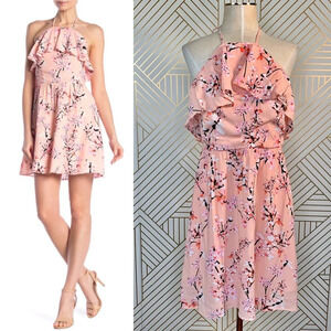 Cupcakes and Cashmere Corralyn Floral Halter Dress